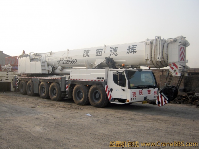 挂好车牌后的350吨