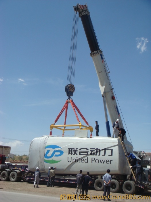 陕西第一台风机吊装