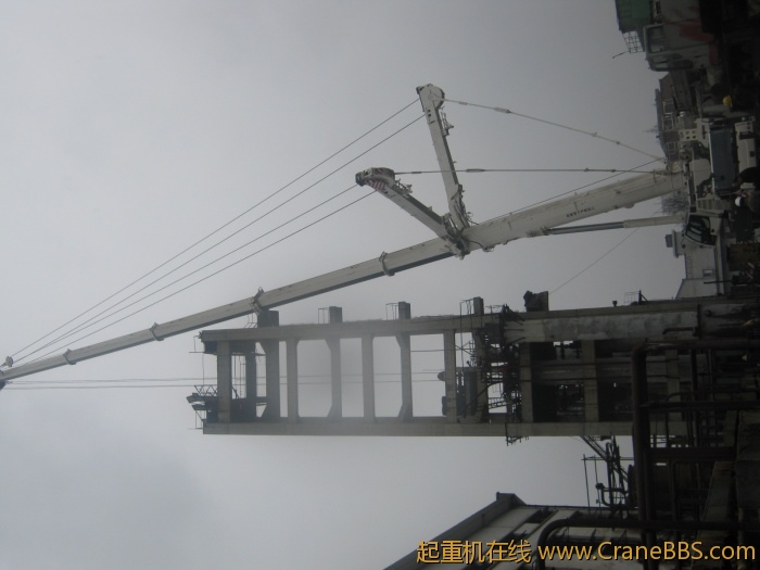 化工厂合成塔吊装