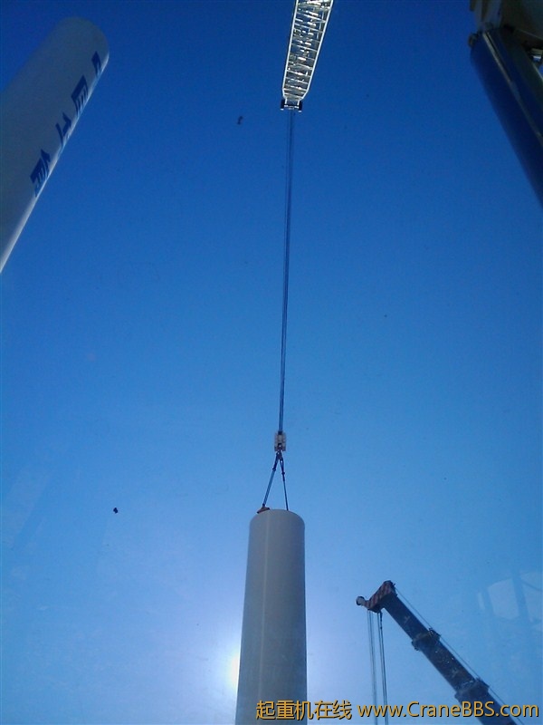 吊装二节塔筒
