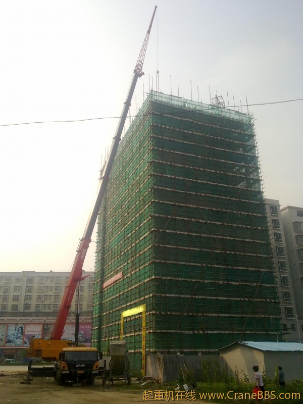 就吊6吊钢材上楼郁闷