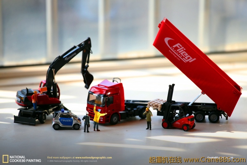 siku自卸车、轮式挖掘机、林德叉车、smart警车