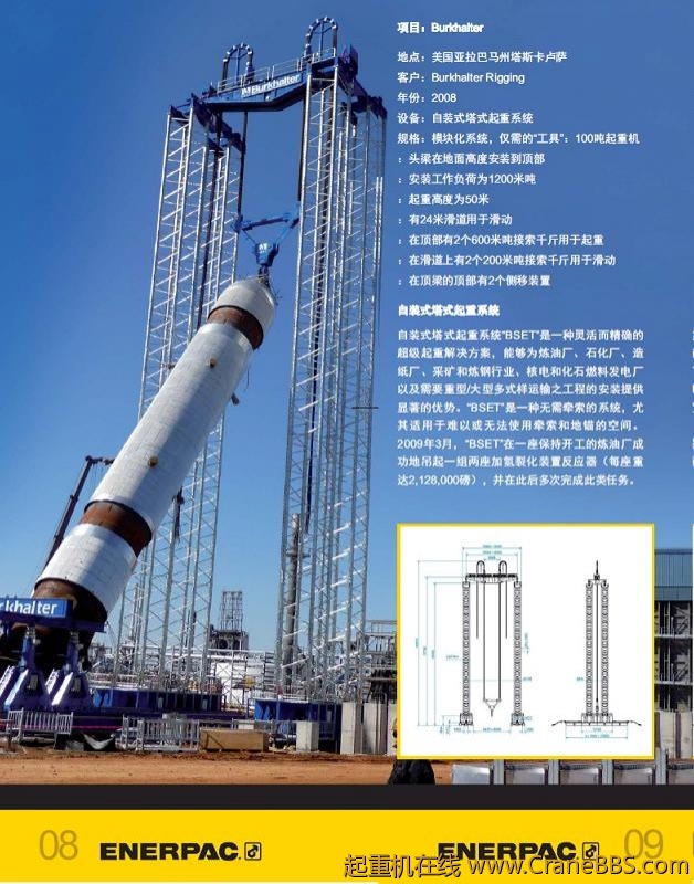 自竖塔架系统应用