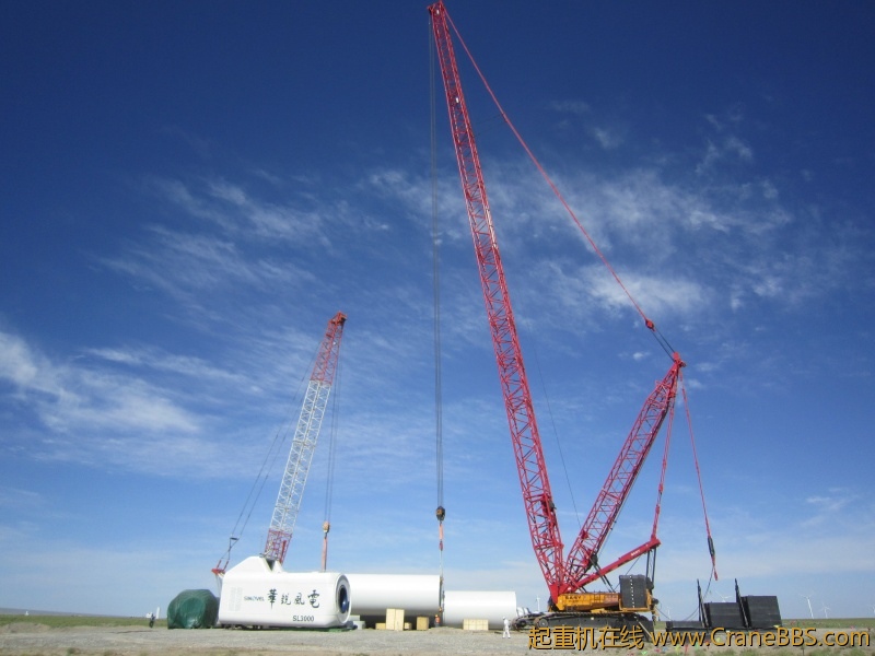3兆瓦风机吊装现场