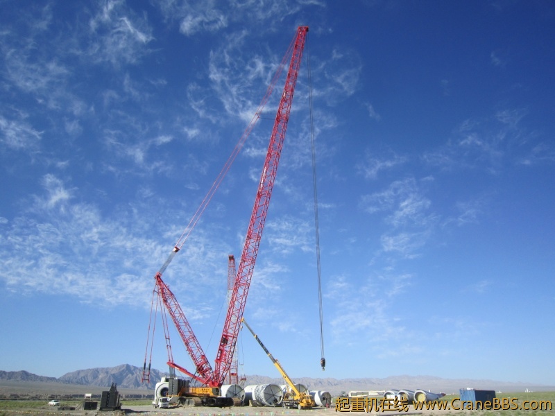 3兆瓦风机吊装现场