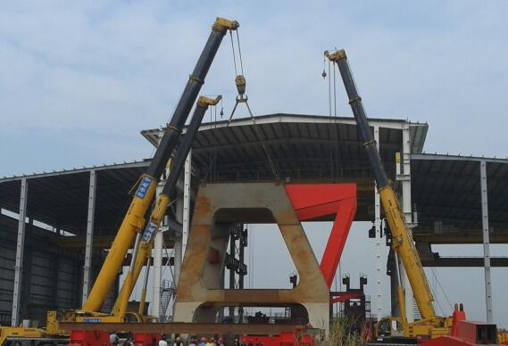 186吨港口起重机座