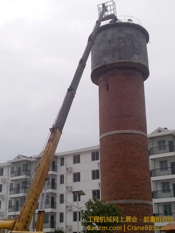 修塔人没留后路.只能坐电甩.