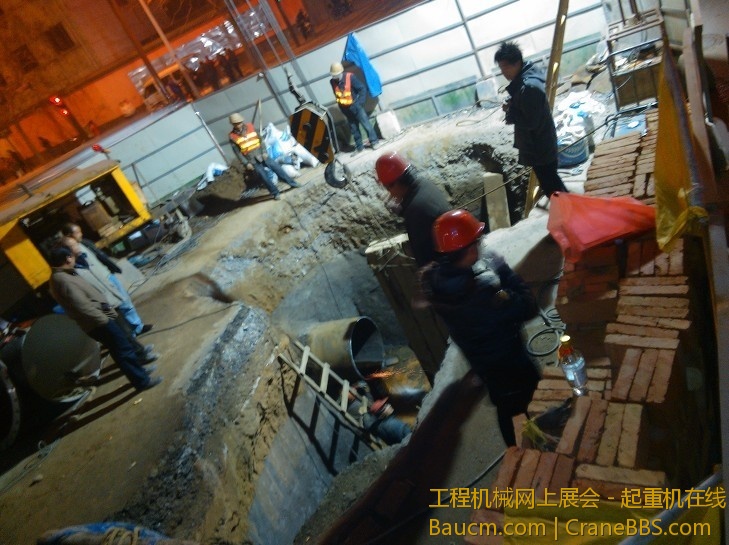 去年朱宏路施工