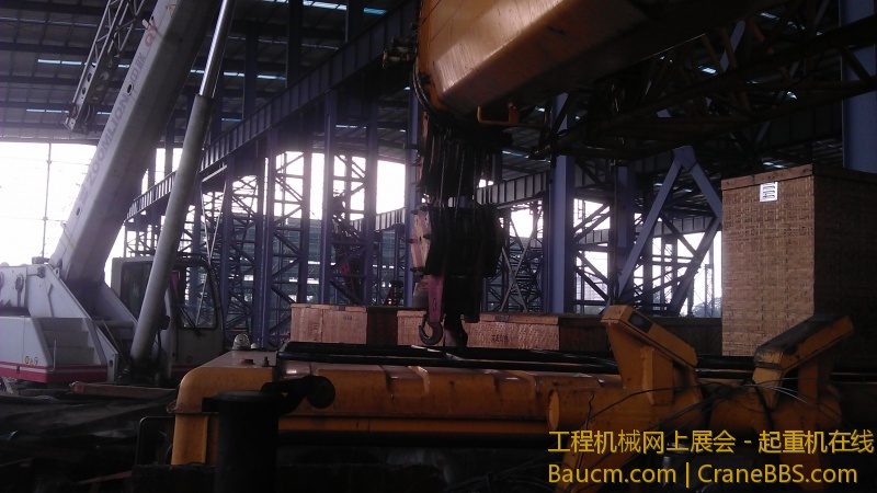 屁股后面下完了又喊到前面台吊23的设备，吊11吨