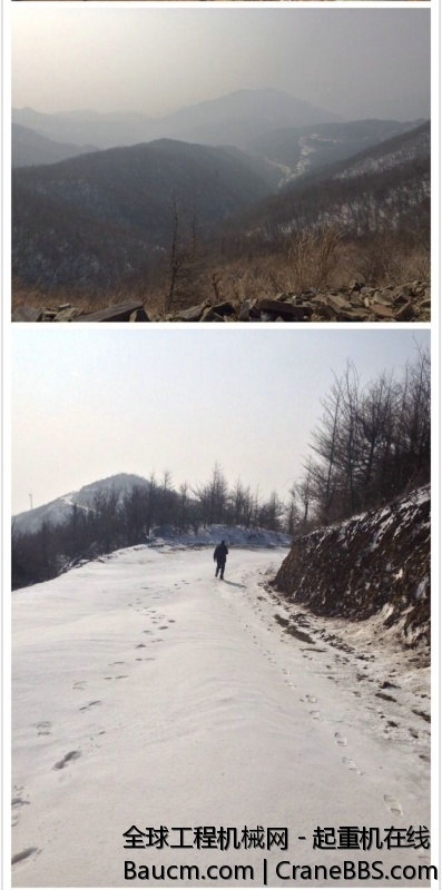 经历大雪、大风之后。第二台风机总算吊装完毕了。明儿一早转战下一个机位。 (5).jpg