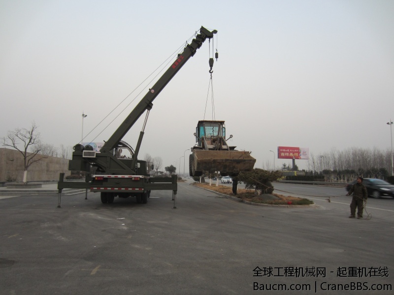 组装好后吊重实验