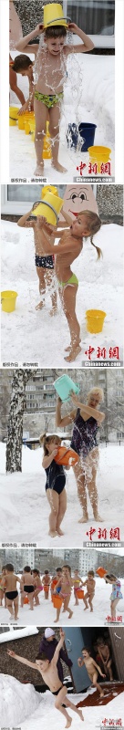 【俄罗斯幼童零下25度雪地冲凉水】在严寒的西伯利亚地区温度已降至零下25度，当地一所.jpg