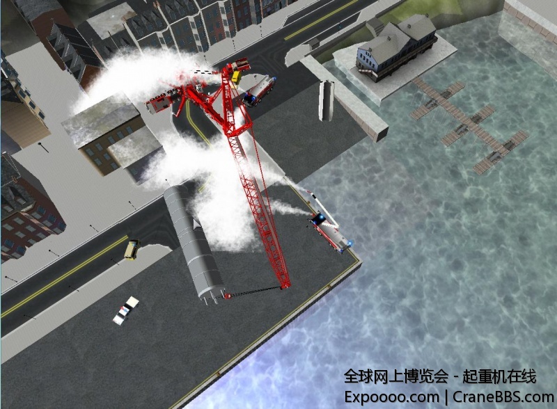 AC500事故现场高空拍摄