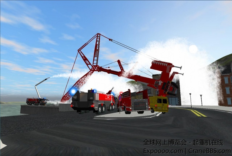 吊车怀疑超过幅度而翻侧