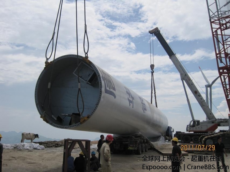 塔筒卸车安装