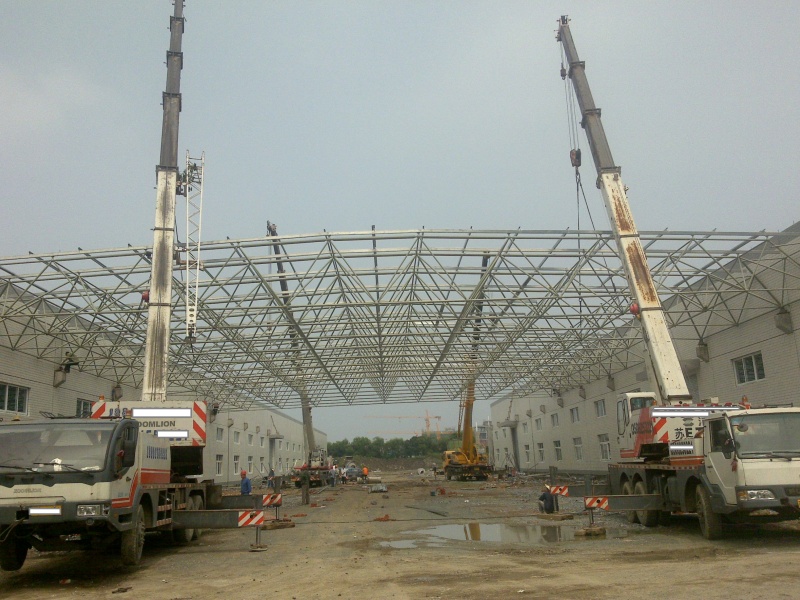 提升就位～开始固定