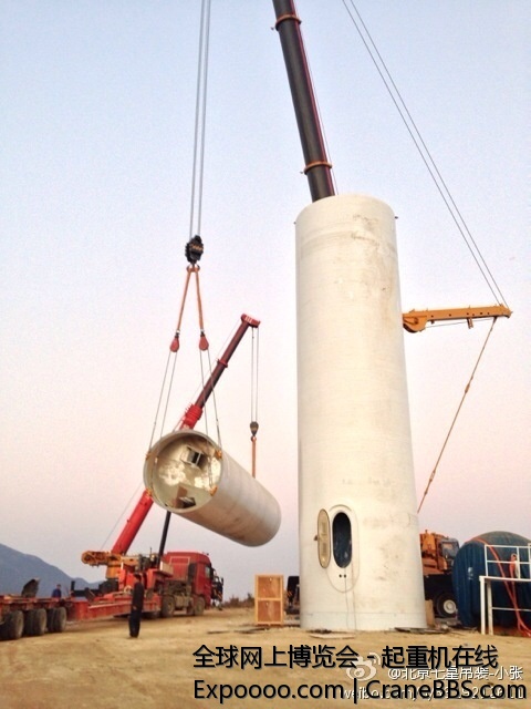 还是对这个600吨不熟悉。转场到支车完毕用了一天半。下午加班立了两节塔筒。 (1).jpg